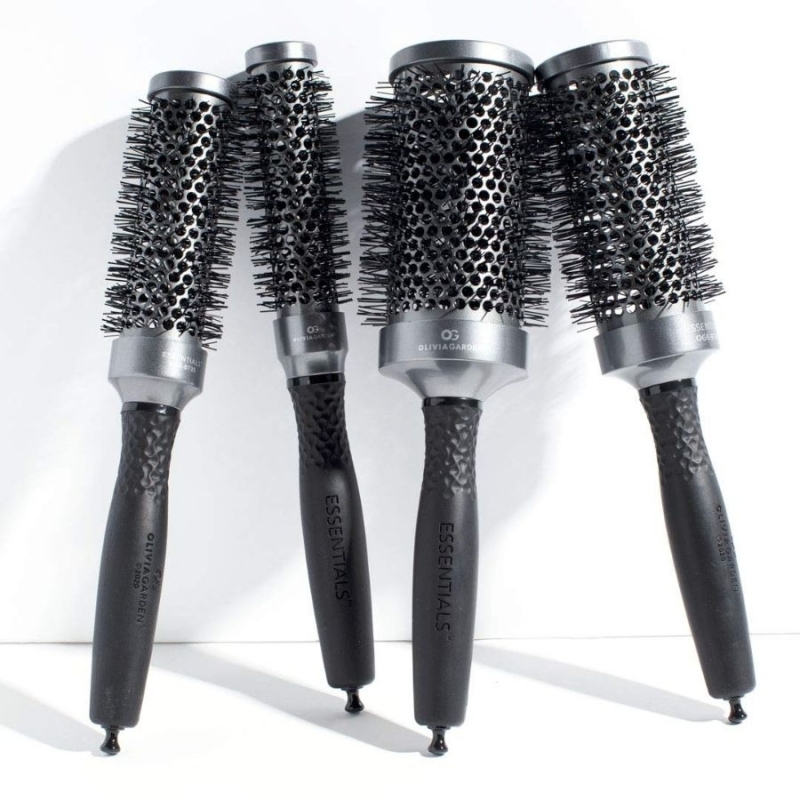 Olivia Garden Classic Silver Hair Brush 35 mm — 2