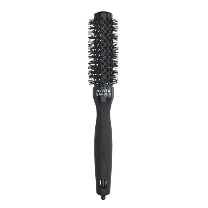 Olivia Garden Expert Blowout Shine Black Hair Brush 25 mm
