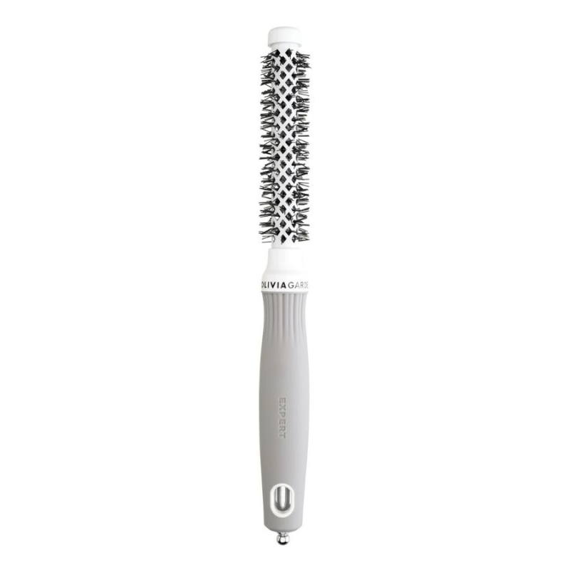 Olivia Garden Expert Blowout Shine White Gray Hair Brush 15 mm