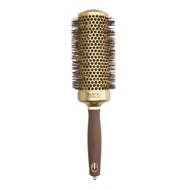 Керамично-йонна четка за изсушаване Olivia Garden Expert Blowout Speed ​​​​Gold&Brown Hair Brush 45 mm