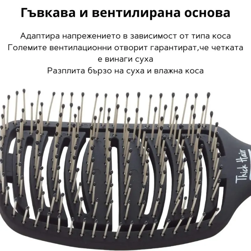Olivia Garden iDetangle Detangling Brush for Thick Hair — 2