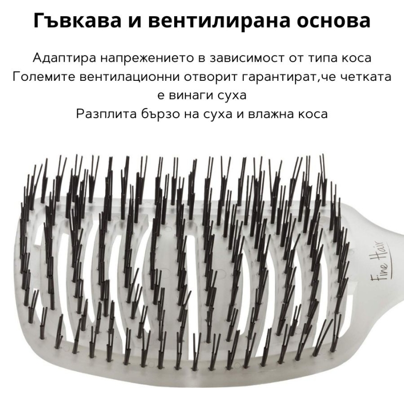 Olivia Garden iDetangle Detangling Brush Thin Hair — 4