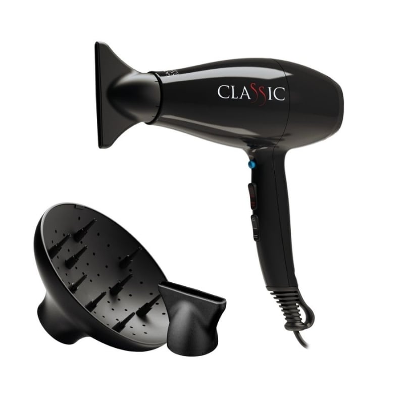 Gama Professional Classic Black Hair Dryer