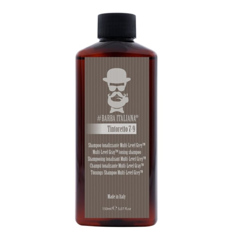 Barba Italiana TINTORETTO – 7-9 Level Grey Toning Shampoo 150ml