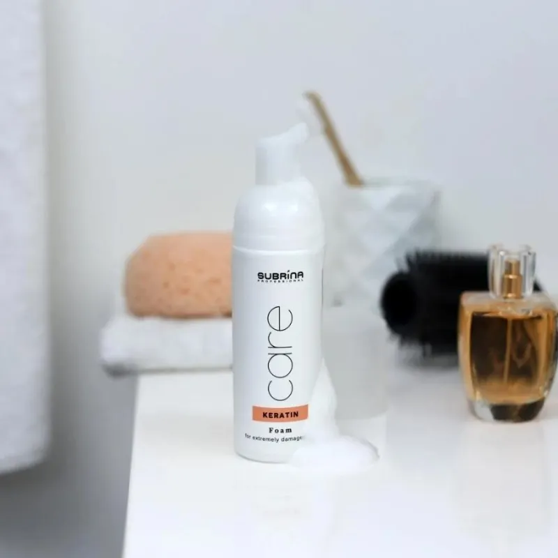 Подхранваща кератинова пяна за силно увредена коса Subrina Professional Care Keratin Foam 150ml — 2