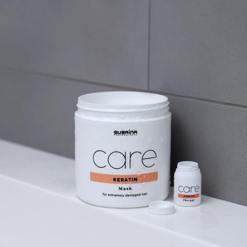 Подхранваща кератинова маска за силно увредена коса Subrina Professional Care Keratin Mask 500ml — 2