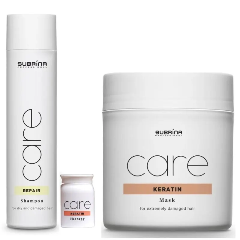 Интензивно Възстановяваща кератинова терапия за силно увредена коса Subrina Professional Care Keratin Intensive Treatment