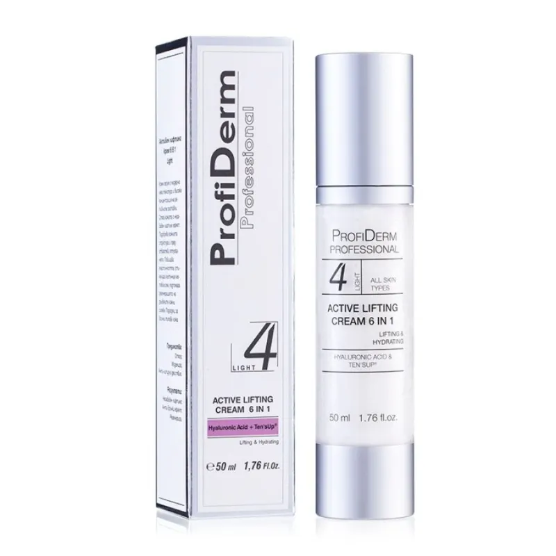 Лек лифтинг крем за лице Profiderm Active Lifting 6 in 1 Cream Light 50ml — снимка 2