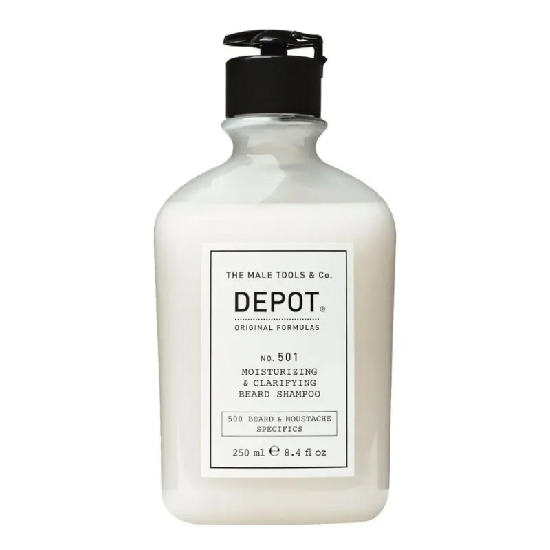 Овлажняващ и пречистващ шампоан за брада Depot NO. 501 Moisturizing & Clarifying Beard Shampoo 250ml