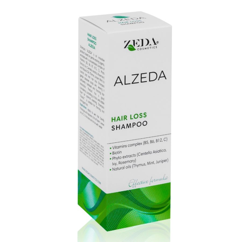 Безсулфатен шампоан против косопад Alzeda Hair Loss Shampoo with Vitamin B Complex 200ml — снимка 2