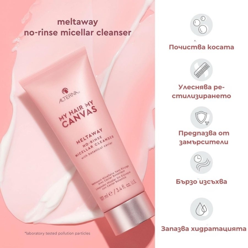 Alterna My Hair My Canvas Meltaway No-rinse Micellar Cleanser 101 ml — 2