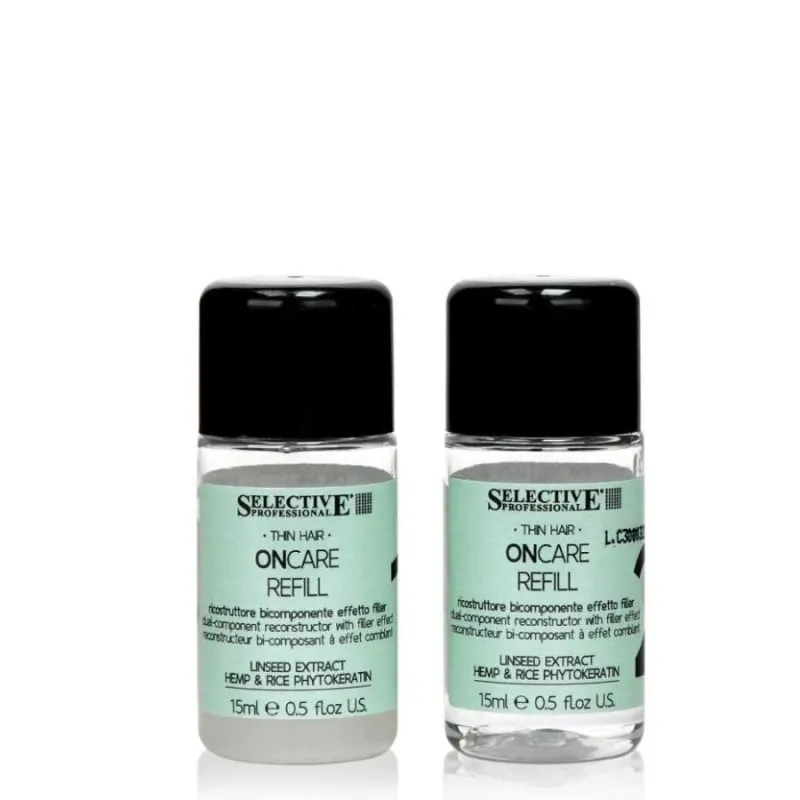 Възстановяваща ампула за обем и плътност с фитокератин Selective ОnCare Refill Treatment 1+1 x 15 ml