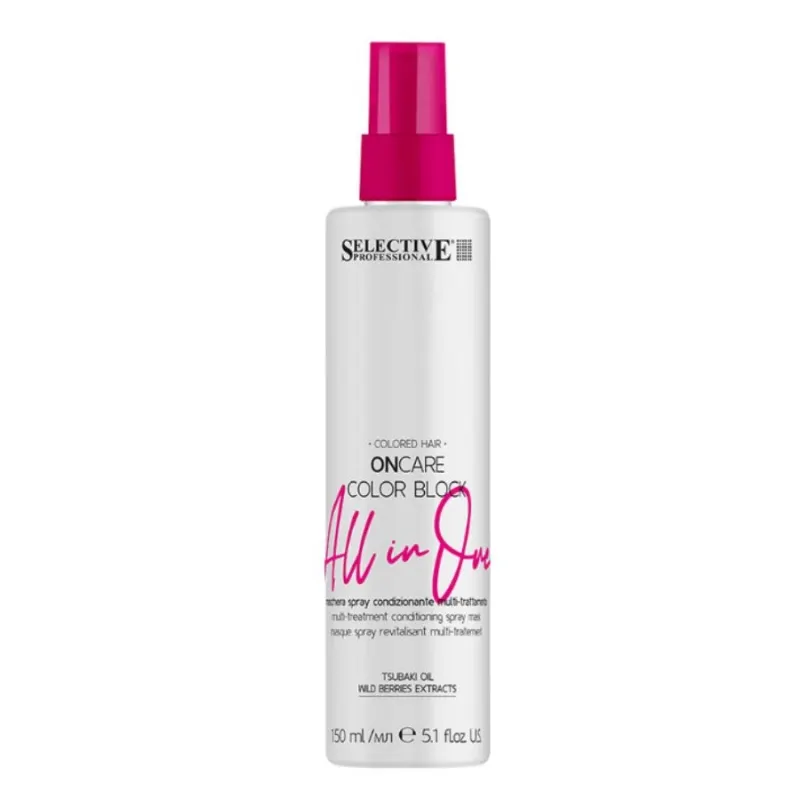 Selective OnCare Color Block Shampoo + Mask + Multibenefit Spray Mask Set — 4