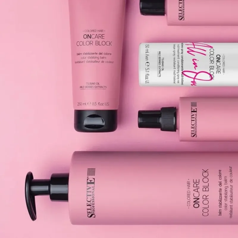 Selective OnCare Color Block Shampoo + Mask + Multibenefit Spray Mask Set — 5