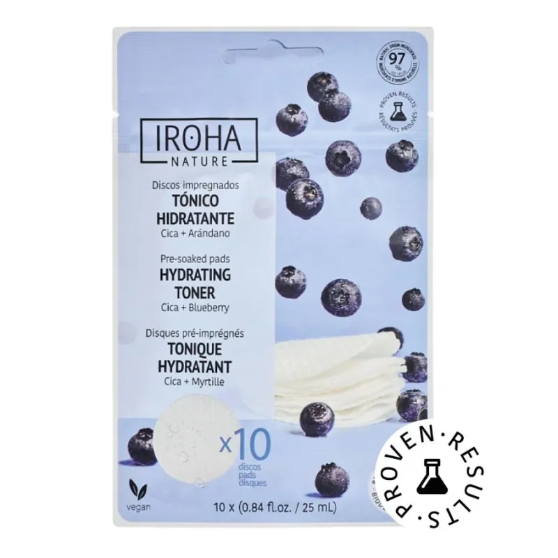 Iroha Hydrating Toner Pads Blueberry