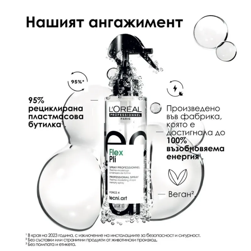 Термо-моделиращ спрей за визии с обем в корена Loreal Professionnel Techni Art Pli Spray 190ml — снимка 7