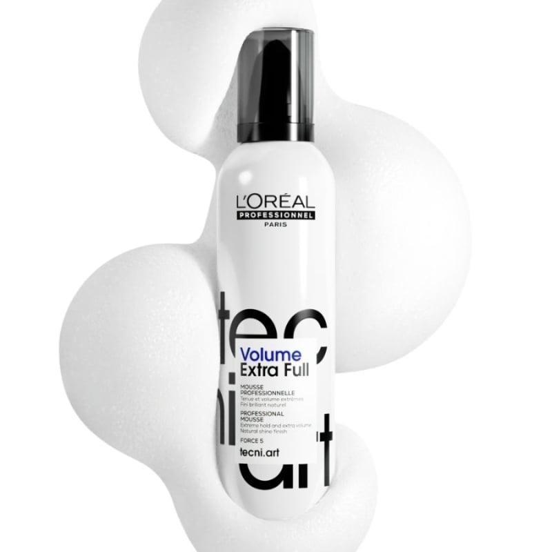 Пяна за обем и силна фиксация Loreal Professionnel Techni Art Volume Extra 250ml — снимка 8