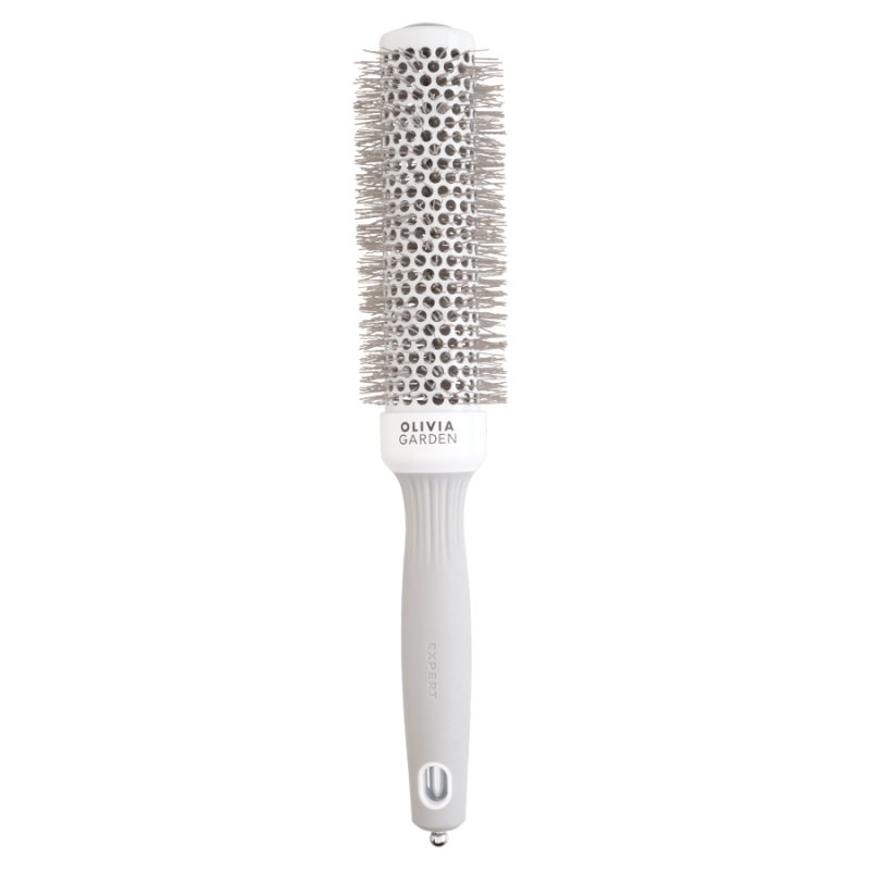 Olivia Garden Expert Speed XL White Gray Hair Brush 35 mm