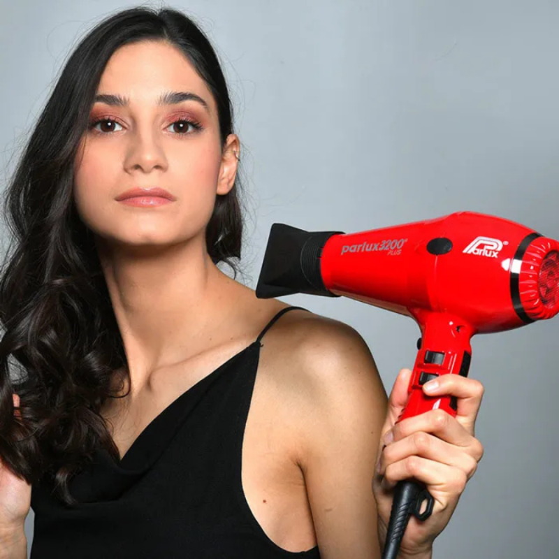 Parlux 3200 Plus Comapct Red Hairdryer — 3