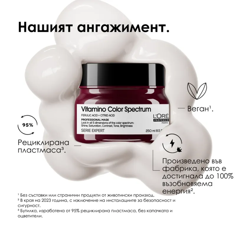 Маска за боядисана коса L'Oréal Professionnel Vitamino Color Spectrum Mask 250ml — снимка 8