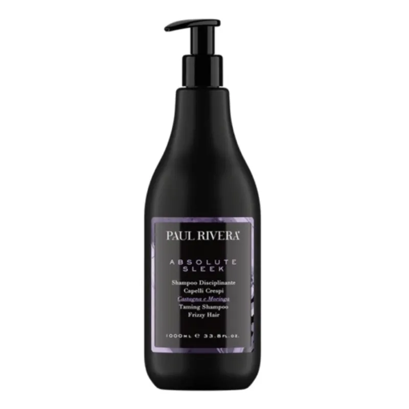 Шампоан за укротяване на хвърчаща и непокорна коса Paul Rivera Absolute Sleek Taming Shampoo 1000ml