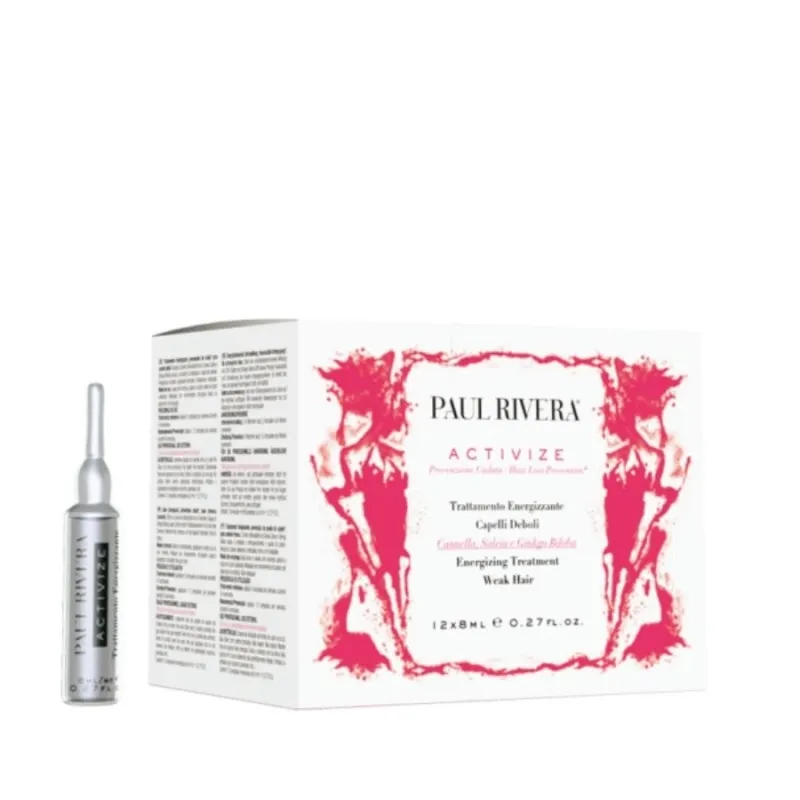 Енергизираща терапия против косопад и слаба коса Paul Rivera Activize Energizing Treatment Week Hair 12 x 8ml