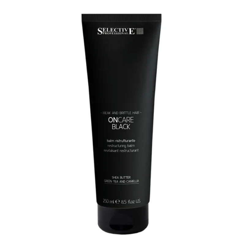 Балсам за изрусена и увредена коса с черен хайвер и муцин Selective ONCARE Black Conditioner 250 ml
