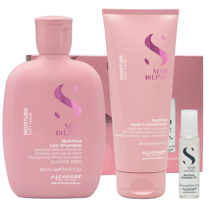 Alfaparf SDL Moisture Nutritive Shampoo + Conditioner + Essential Oil
