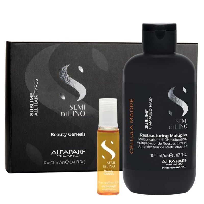 Alfaparf SDL Sublime Cellula Madre Restructuring Multiplier 150ml + Beauty Genesis 12 X 13ml