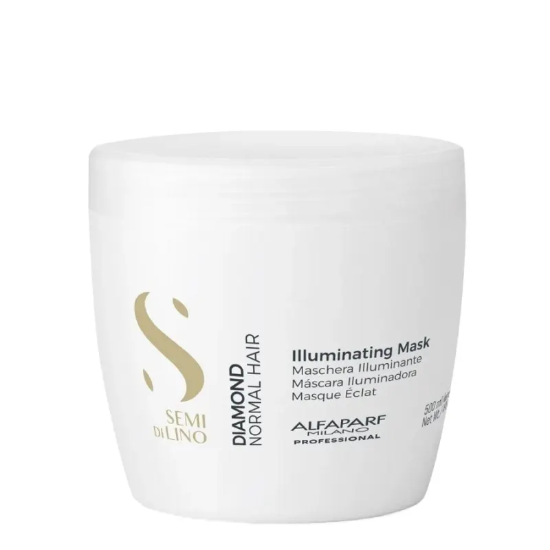 Подхранваща маска за блясък Alfaparf Semi Di Lino Diamond Illuminating Mask — снимка 2