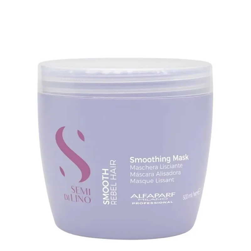 Маска със заглаждащ ефект за цъфтяща и непокорна коса Alfaparf Semi di Lino Smoothing Mask — снимка 2