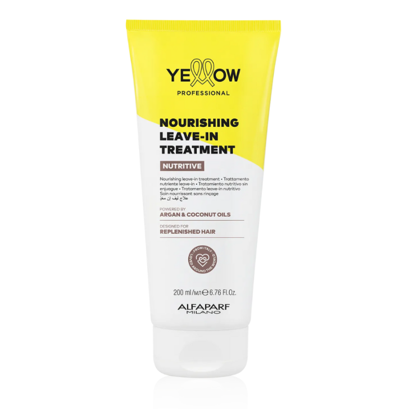 Подхранващ крем без отмиване за суха коса с арганово и кокосово масло – Yellow Professional Nutritive Nourishing Leave-in Tre