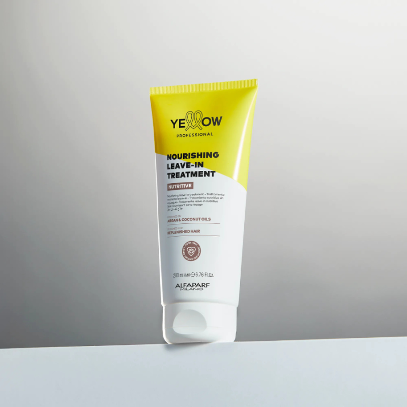 Подхранващ крем без отмиване за суха коса с арганово и кокосово масло – Yellow Professional Nutritive Nourishing Leave-in Tre