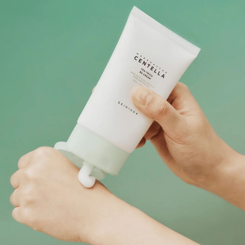 Успокояващ гел-крем с витамин B5 и чаено дърво SKIN1004 Tea-Trica B5 Cream 75 ml — снимка 4