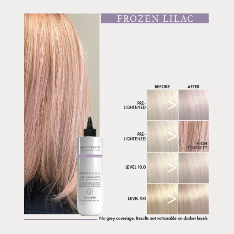 Оцветяващ флуид за коса Farmavita Amethyste Instant Colouring Fluid Frozen Lilac 250 ml — снимка 2