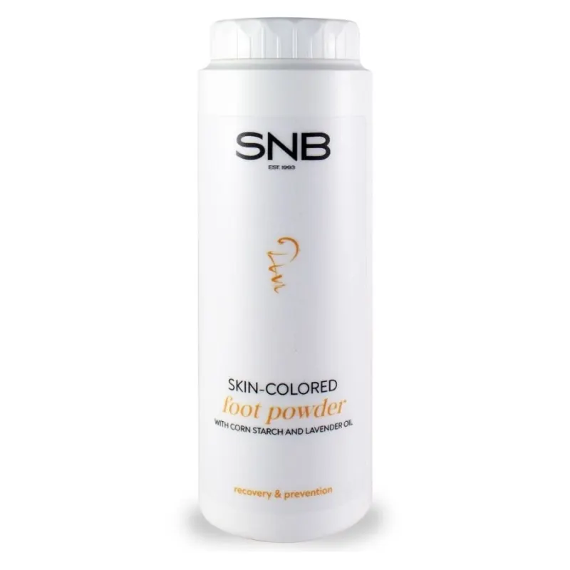 Део пудра за крака телесен цвят с прополис и лавандулово масло SNB Skin-colored Foot Deo Powder with Lavender Oil 100g