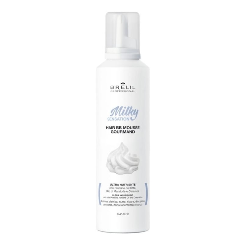 Brelil Professional BB Milky Sensation Foam Nourishing Multi-Functional Hair Foam 250 ml
