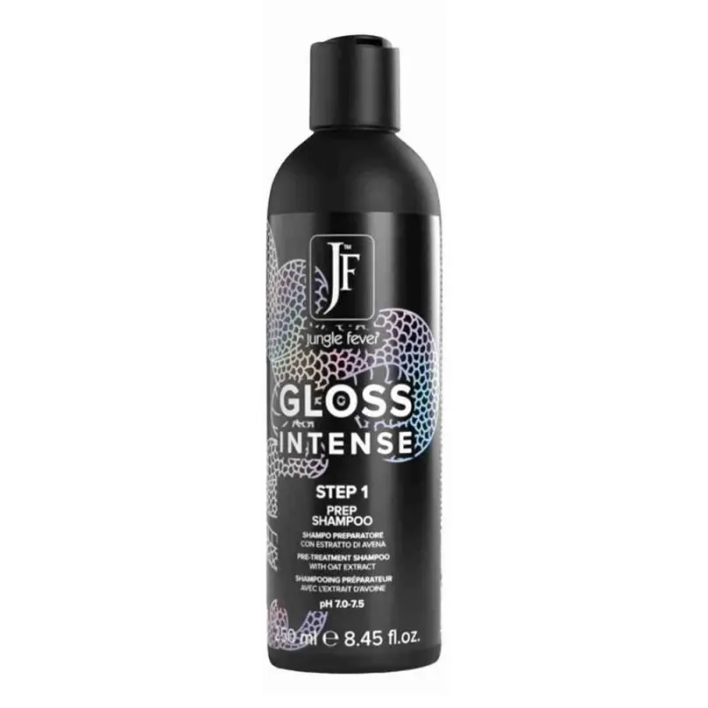 Подготвящ шампоан за ламиниране на косата Jungle Fever Gloss Intense Step 1 Prep Shampoo 250 ml