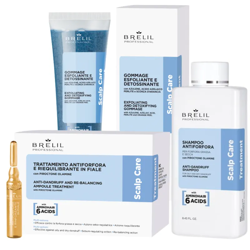 Brelil Scalp Care Anti-Dandruff Set 3pcs