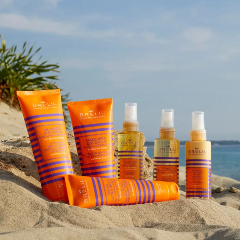 Шампоан за след слънце Brelil Solaire Shampoo for hair and body after sunbathing 250ml — снимка 4