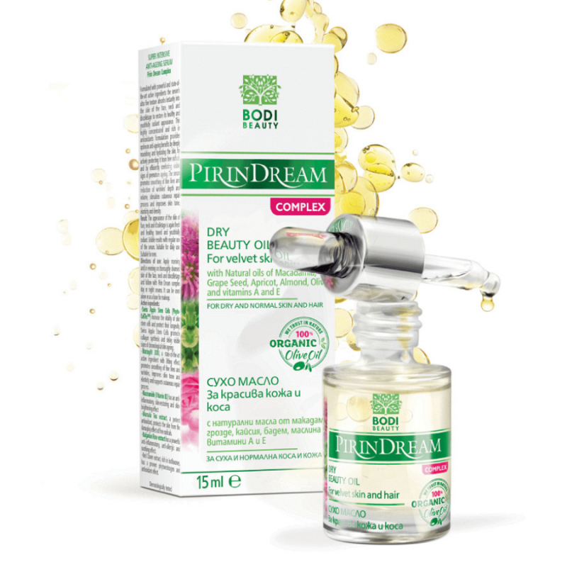 Bodi Beauty Pirin Dream Complex Dry Beauty Oil for velvet skin and hair 15ml