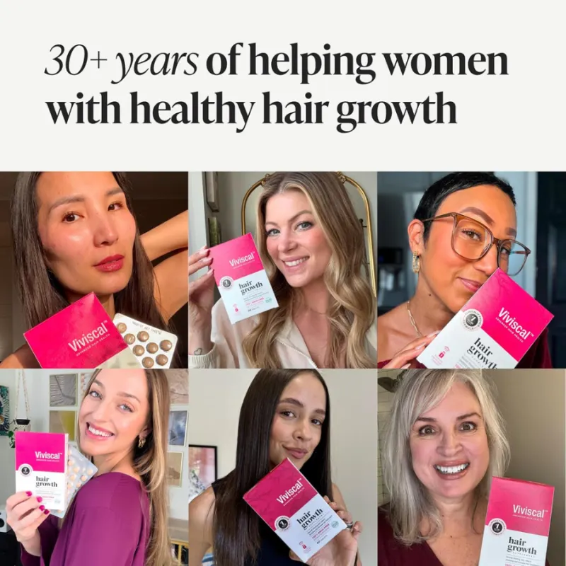 Хранителна добавка за растеж на коса и против косопад при жени Viviscal Max Strength Hair Growth Supplements 60 таблетки — 4