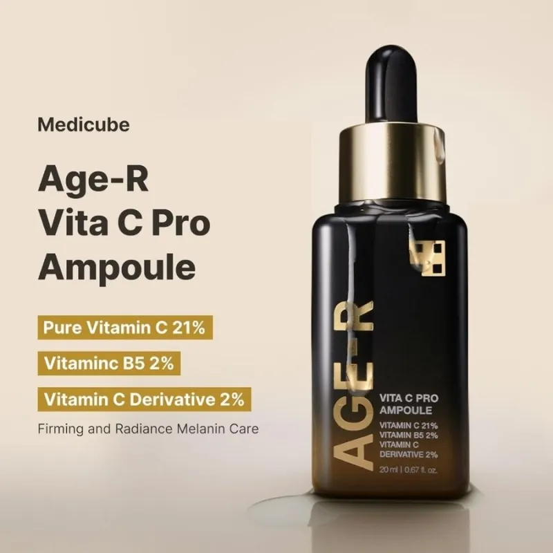 Ампула с 21% витамин C за сияйна и стегната кожа – Medicube Age-R Vita C Pro Ampoule 20 ml — снимка 4