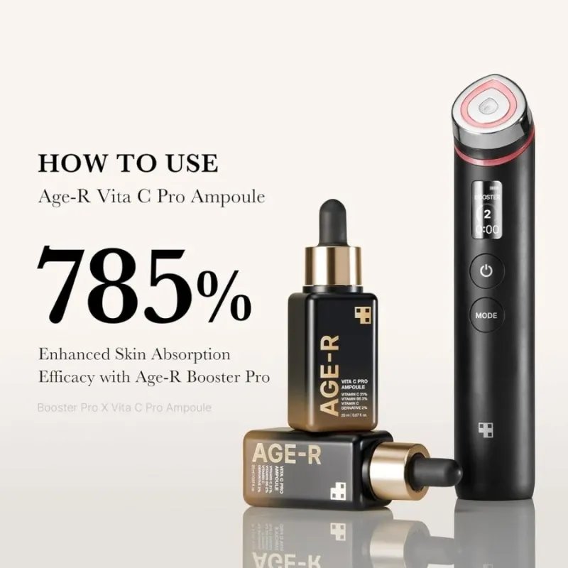 Ампула с 21% витамин C за сияйна и стегната кожа – Medicube Age-R Vita C Pro Ampoule 20 ml — снимка 5