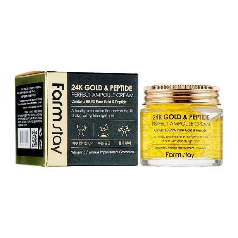 Farmstay 24K Gold & Peptide Perfect Ampoule Cream 80ml — 4