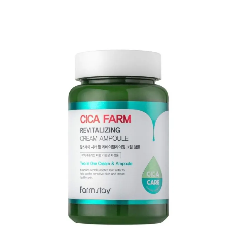 Ревитализираща ампула крем с центела и прополис – FarmStay Cica Farm Revitalizing Cream Ampoule 250 ml — снимка 4