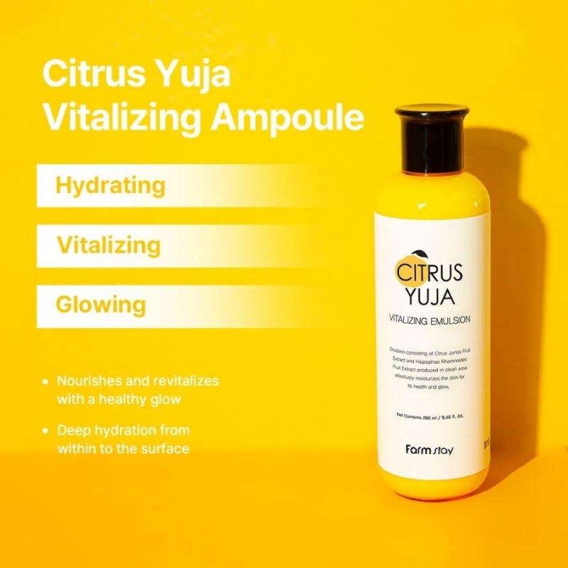 FarmStay Citrus Yuja Vitalizing Emulsion 280 ml — 3