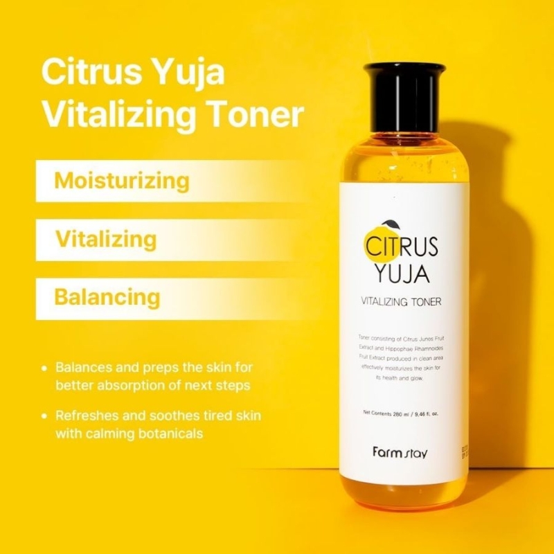 FarmStay Citrus Yuja Vitalizing Toner 280 ml — 2