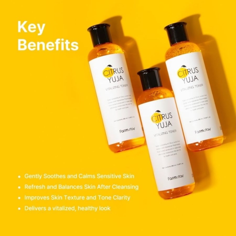 FarmStay Citrus Yuja Vitalizing Toner 280 ml — 4