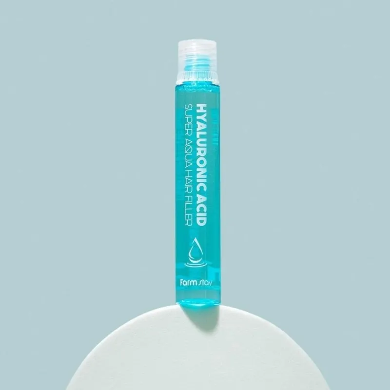 Хидратиращ филър за коса с хиалуронова киселина – FarmStay Hyaluronic Acid Super Aqua Hair Filler 10x13ml — снимка 6